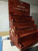Tiered Countertop Display Stand DXF File for Laser Cutting
