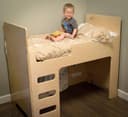 Plano Vectorial de Cama Loft Infantil para CNC y Láser