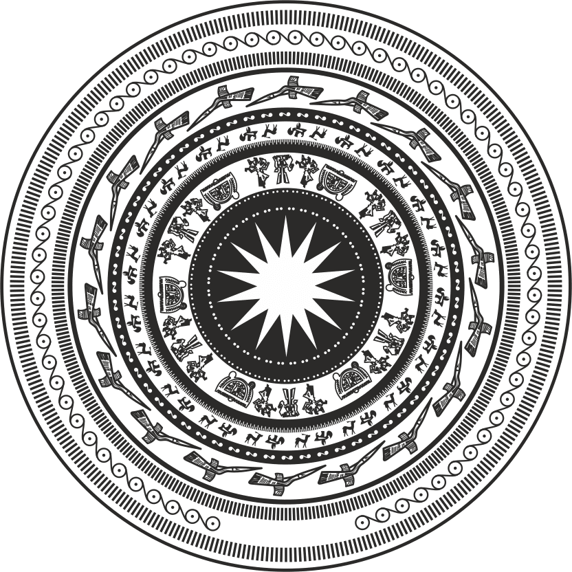 Traditional Vietnamese Dong Son Drum Mandala Vector File