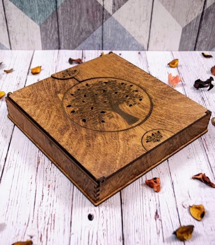Tree of Life Keepsake Box Laser Cut Vector File