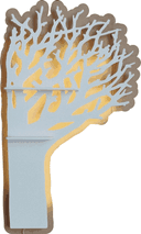 Archivo Vector de Estante con Forma de Árbol para Corte Láser