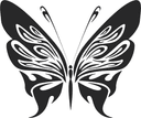 Archivo Vectorial de Mariposa Tribal para Corte Láser CNC