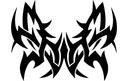 Design Vetorial de Borboleta Tribal para Corte a Laser DXF