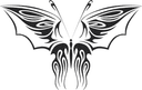 Tribal Butterfly Vector Design for Laser Cutting DXF File
