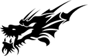 Diseño Vectorial de Cabeza de Dragón Tribal para Corte Láser (SVG, DXF)