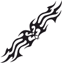 Tribal Flame Accents Vector Design - Free SVG File
