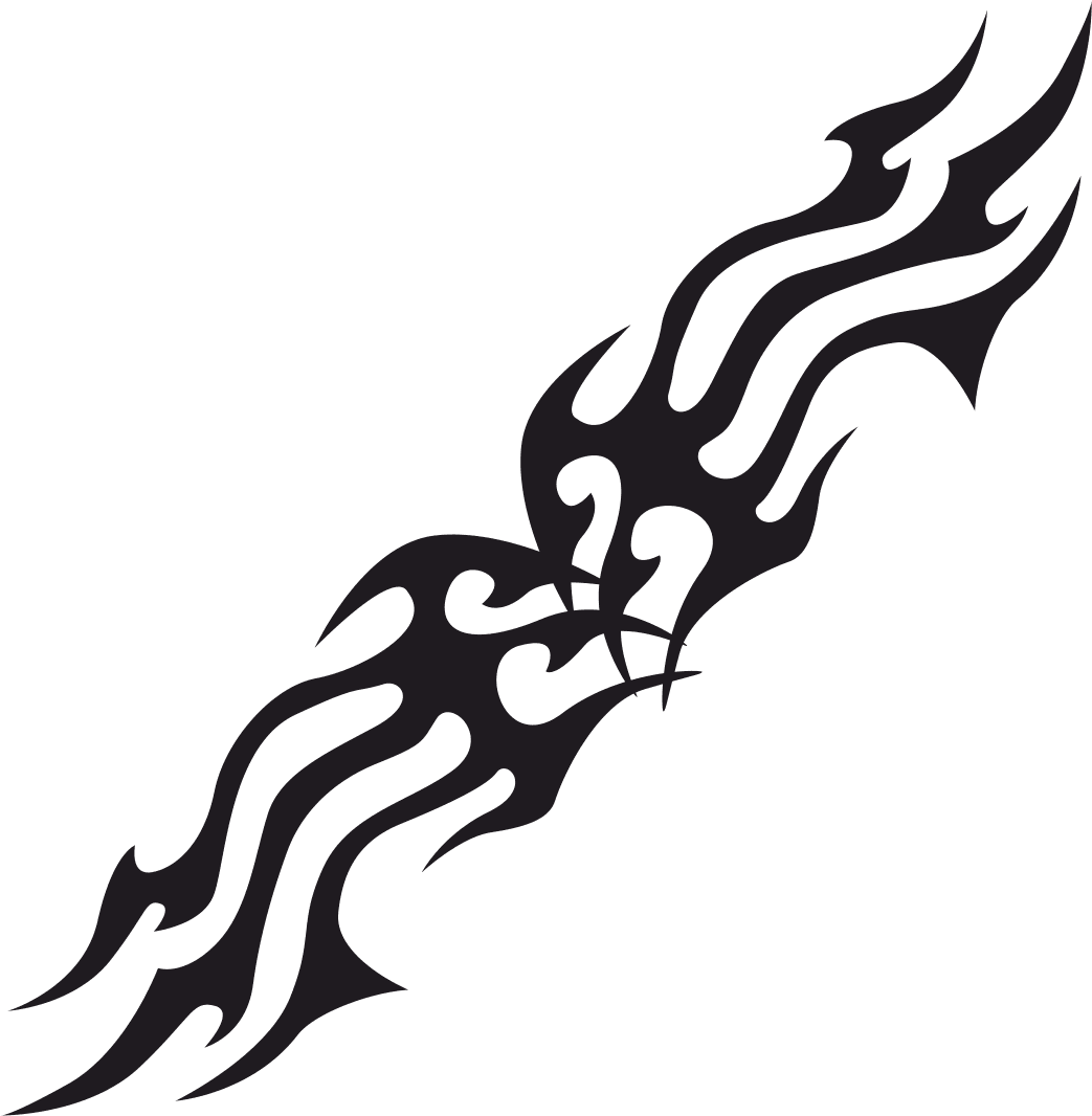 Tribal Flame Accents Vector Design - Free SVG File