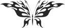 Diseño Vectorial de Mariposa con Llamas Tribales para Corte Láser