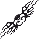 Tribal Flame Tattoo Vector Design for Laser Cutting