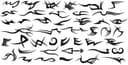 Pack de Vectores de Elementos de Tatuaje Tribal para Corte y Grabado