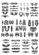 Coleção de Vetores de Tatuagem Tribal para Corte a Laser e CNC