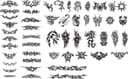 Pacote de Vetores de Tatuagem Tribal para Corte a Laser