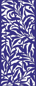 Painel Decorativo com Folhagem Tropical Vetor