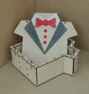 Tuxedo Gift Box Laser Cut Vector Plan (DXF, SVG, CDR)
