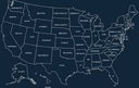 USA Map with State Names Vector DXF File for Laser Cutting