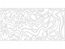 Velociraptor 3D Dinosaur Puzzle Vector DXF File for Laser Cutting