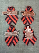 Broches do Dia da Vitória Molde DXF para Corte a Laser