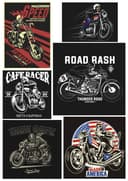 Vintage Biker Motorcycle Graphics Set - Vector Files