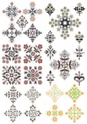 Vintage Floral Ornaments Vector Collection for Laser Cutting