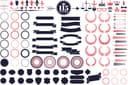 Kit Vectorial de Elementos para Logotipos Vintage para Corte Láser