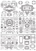 Colección Vectorial de Marcos y Bordes Ornamentados Vintage