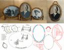 Vintage Oval Photo Frame Laser Cut SVG Template