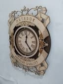 Reloj de Pared con Cintas Vintage - Vector para Corte Láser