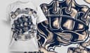 Vintage Spiked Fist T-Shirt Vector Graphic