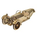 Vintage Three-Wheeler Car 3D Puzzle Laser Cut DXF File