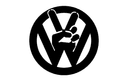 Arquivo Vetorial Logo VW Peace para Corte Laser CNC