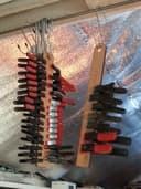Wall-Mounted Clamp Storage Rack Laser Cut Vector File