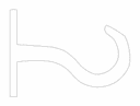 Archivo Vectorial de Gancho Decorativo para Corte Láser DXF