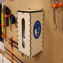 Dispensador de Mascarillas para Pared Vector DXF Laser Cut