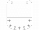 Suporte de Espetos de Parede Arquivo DXF para Corte a Laser