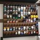 Wall-Mounted Spray Paint Can Storage Rack Laser Cut DXF