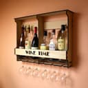 Botellero de Pared y Soporte para Copas Archivo Vectorial Laser Cut