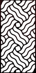 Wavy Geometric Decorative Panel Vector File DXF