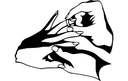 Vector de Silueta de Intercambio de Anillos para Corte Láser