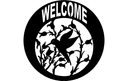 Welcome Hummingbird Sign Vector File for CNC Laser Cutting