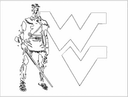 Vetor de Logo West Virginia Mountaineer DXF para Corte a Laser