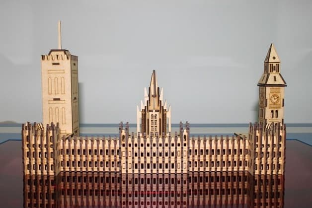 Westminster Palace 3D Puzzle Laser Cut Vector Plan