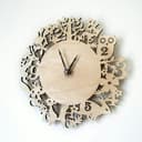 Reloj de Pared con Animales del Bosque Vector para Corte Láser