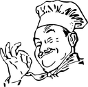 Winking Chef Perfect Gesture Vector Design (SVG/DXF/CDR)