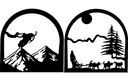 Archivos Vectoriales DXF de Paisajes de Invierno y Montañas