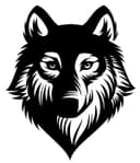 Wolf Head Vector Graphic for Laser Cutting - SVG DXF