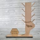 Expositor de Tobilleras en Madera para Corte Láser