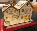 Casa Calendario de Adviento de Madera Vectorial para Corte Láser DXF