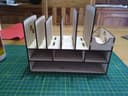 Organizador de Escritorio y Estación de Carga Vector Laser Cut