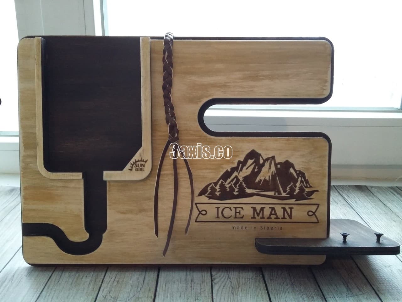 Wooden Desk Phone Docking Station Laser Cut Vector File