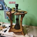 Mesa de Narguilé de Madeira - Molde CNC e Corte Laser (DXF)